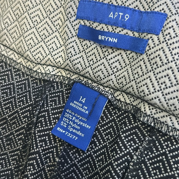 Apt.9 BRYNN size 14 cropped pants - Picture 6 of 14